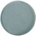 Pouf Alexandra House Living Bleu Argenté Velours Bois 7 x 43 x 37 cm