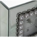 Table clock Alexandra House Living Grey Crystal Mirror 15 x 15 x 5 cm