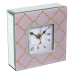 Bordsklocka Alexandra House Living Roze Kristal 14 x 14 x 4 cm