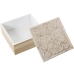 Set de boîtes décoratives Alexandra House Living Blanc Marron Bois 2 Pièces