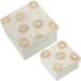 Set decoratieve dozen Alexandra House Living Bruin Parelmoer 2 Onderdelen