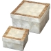 Set of decorative boxes Alexandra House Living Brown Mother of pearl 2 Pieces