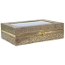 Uhrenbox Alexandra House Living Schwarz Gold Metall 20 x 28 x 20 cm