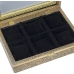 Uhrenbox Alexandra House Living Schwarz Gold Metall 20 x 28 x 20 cm