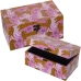 Juego de Cajas Decorativas Alexandra House Living Rosa Madera 2 Piezas