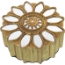 Decorative box Alexandra House Living Gold Plastic 19 x 8 x 19 cm