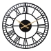 Reloj de Pared Alexandra House Living Negro Metal 45 x 3 x 45 cm