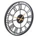 Reloj de Pared Alexandra House Living Negro Metal 45 x 3 x 45 cm