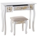 Tocador Con Banqueta Alexandra House Living Blanco 2 Piezas