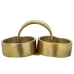 Figura Decorativa Alexandra House Living Dourado Abstrato 32 x 12 x 12 cm