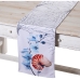 Chemin de Table Alexandra House Living Textile 180 x 30 cm Fleurs Conque Velours