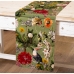 Chemin de Table Alexandra House Living Vert Textile 33 x 180 cm Coton Floral