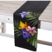 Table Runner Alexandra House Living Black Textile 180 x 30 cm Velvet Floral