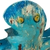 Decoratieve figuren Alexandra House Living Blauw Ijzer Octopus 28 x 10 x 28 cm