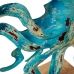 Decoratieve figuren Alexandra House Living Blauw Ijzer Octopus 28 x 10 x 28 cm