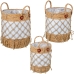 Set di Cesti Alexandra House Living 03792 Bianco vimini Rattan Fibra naturale (3 Unità)