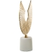 Figura Decorativa Alexandra House Living Branco Dourado Alumínio Abstrato 30 x 10 x 38 cm