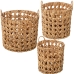 Korgset Alexandra House Living 03847 Brun Trä vide Rattan (3 antal)