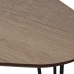 Set of 2 tables Alexandra House Living Brown Wood