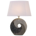 Bordlampe Alexandra House Living Sort Grå Multifarvet Sølvfarvet Keramik 40 W 32 x 44 x 20 cm