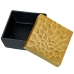 Decorative box Alexandra House Living Gold Aluminium 12 x 12 x 9 cm