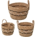 Korgset Alexandra House Living 03843 Brun Trä vide Rattan (3 antal)