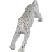 Figură Decorativă Alexandra House Living Argintiu Plastic Leopard 40 x 9 x 15 cm