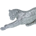 Decorative Figure Alexandra House Living Silver Plastic Leopard 40 x 9 x 15 cm