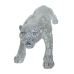 Deko-Figur Alexandra House Living Silberfarben Kunststoff Panther 115 x 26 x 24 cm