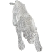 Decorative Figure Alexandra House Living Silver Plastic Panther 115 x 26 x 24 cm