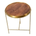 Set of 2 tables Alexandra House Living Ruskea Kullattu