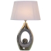 Bordlampe Alexandra House Living Sort Grå Multifarvet Sølvfarvet Keramik 40 W 32 x 50 x 20 cm