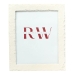 Photo frame Romimex White Resin 20 x 25 x 2 cm