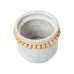 Cache-pot Alexandra House Living Gris Bois Céramique Boulettes 24 x 18 cm