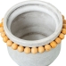 Planter Alexandra House Living Grey Wood Ceramic Little balls 24 x 18 cm