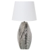 Bordlampe Alexandra House Living Hvid Sølvfarvet Keramik 60 W 19 x 43 x 19 cm