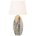 Bordlampe Alexandra House Living Hvid Sølvfarvet Keramik 60 W 19 x 43 x 19 cm