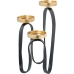 Candelabro Alexandra House Living Nero Alluminio 28 x 30 x 28 cm