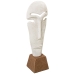 Figura Decorativa Alexandra House Living Branco Alumínio Face 13 x 10 x 39 cm