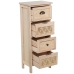 Cassettiera Alexandra House Living Marrone Legno 34 x 87 x 24 cm