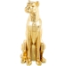 Decoratieve figuren Alexandra House Living Gouden Plastic Luipaard 47 x 36 x 81 cm