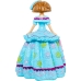 Figura Decorativa Alexandra House Living Celeste Plástico Vestido 15 x 15 x 21 cm