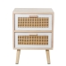 Mesa de Cabeceira Alexandra House Living Branco Castanho Madeira 40 x 55 x 30 cm