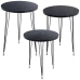 Jeu de 3 tables Alexandra House Living Noir