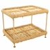 Hoofdtafel Alexandra House Living Natuurlijk Bamboe Touw Ijzer 38 x 37 x 49 cm 1 Planken