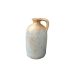 Vaso Romimex Azzurro Dorato Terracotta Bicolore 15 x 25 x 15 cm Con maniglia