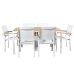 Dining Table Alexandra House Living Brown Black 150 x 47 x 90 cm Polyethylene