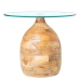 Table d'appoint Alexandra House Living Marron Transparent 50 x 42 x 50 cm