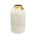 Vase Romimex White Golden Porcelain 18 x 36 x 18 cm