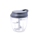 Manual vegetable chopper Quid Ozon Grey Metal 13,5 x 12 x 14,5 cm (12 Units)